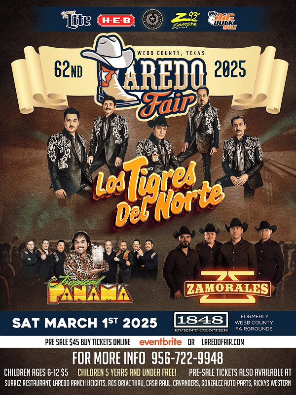 Los Tigers Del Norte - SAT MARCH 1st 2025 - - 62nd Annually Fair