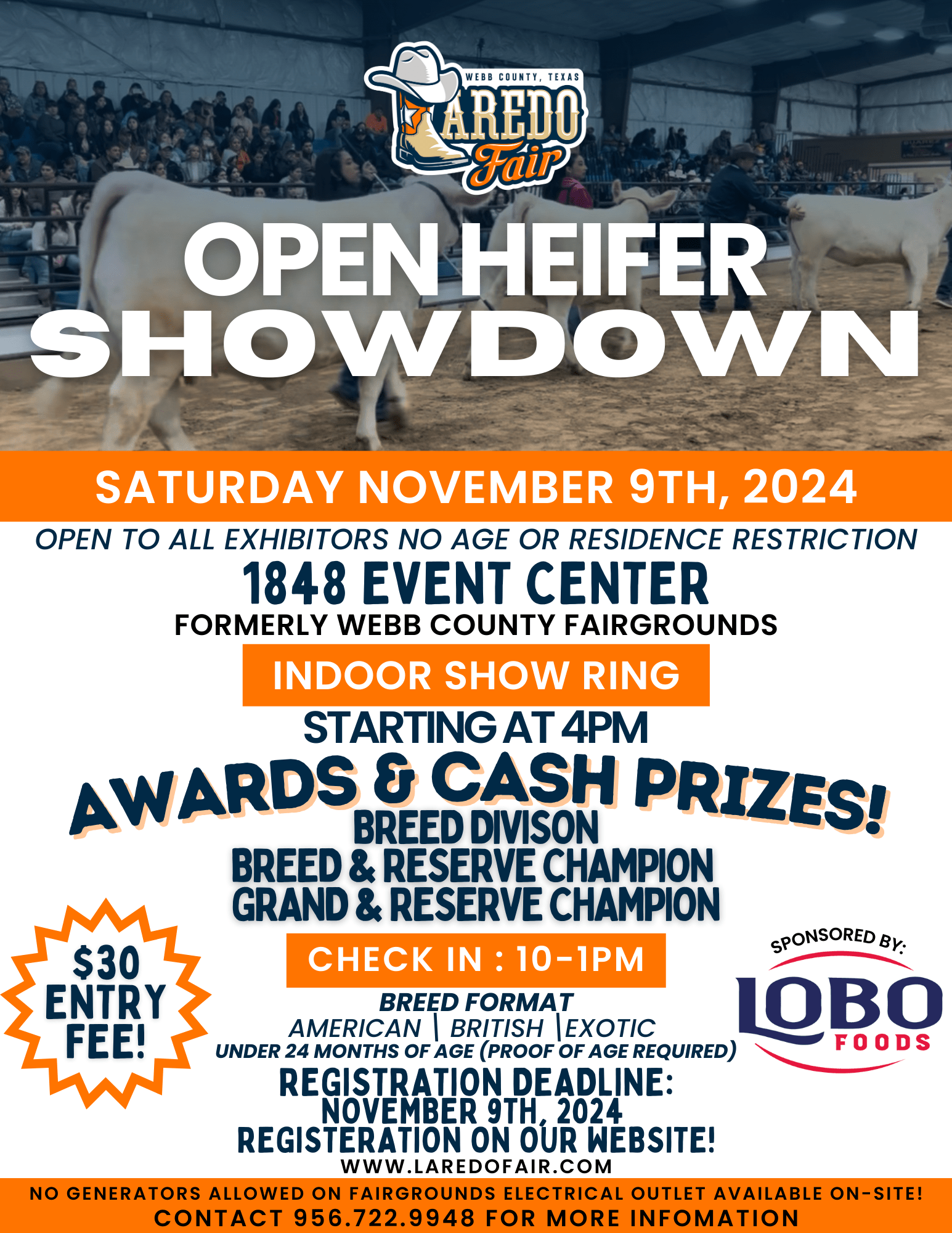 Open Heifer Showdown @ 1848 Event Center